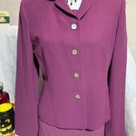Casual Corner Eggplant Purple Dress Suit Size 6 Photo 1