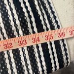 Ann Taylor  Eyelet Striped Short Sleeve Knit Lined Fit Flare Dress Size 6 New Photo 4