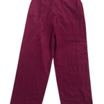 Eileen Fisher NEW  Silk Cotton Berry Trousers MEDIUM Photo 0