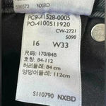 Levi Strauss Black high rise cuffed Frayed Hem Jean Shorts cut off grunge sz 33 Photo 3