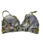 Cabana Del Sol Multicolor Lemons Padded Bikini Top Women Swimsuit Large | 66-15 Photo 2
