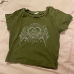 Garage Green Cropped Shirt Photo 0