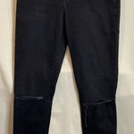 Frame  Denim Size 29‎ Le Skinny De Jeanne Jeans Black Distressed Raw Hem Photo 0