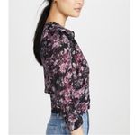 IRO Vulca Blouse in Black & Burgundy in Excellent Pre Loved Condition Photo 3