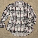 Leith  Plaid Oversized Button Up Shirt Photo 0