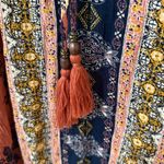 Mason & Belle  Caseey Tassel Detail Boho Cottage core, Peasant, Stitch Fix Top L Photo 6