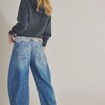 Free People  Barrel Jeans Mid-Rise Photo 1