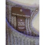 Fenn Wright Manson  womens wool blend silver metalic sweater size medium pullover Photo 1