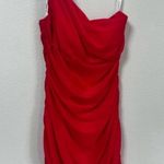 Sherri Hill  One-Shoulder Red Dress Photo 0