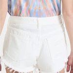 We The Free  Loving Good Vibrations Distressed Mid Rise Denim Shorts White 29 NWT Photo 2