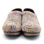 Sanita Professional Valborg Closed Back Clog Purple Rainbow Textile Knit Size 38 Tan Photo 8