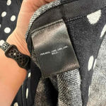 Anthropologie NWT  Field & Flower Polka Dot Wool Sweater Coat Black Petite Medium Photo 10