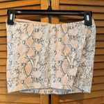 American Eagle  Women’s Snakeskin Coral and Grey Crop Top Sz S Photo 3