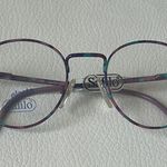 Purple/Green Retro Round Glasses Purple Photo 0