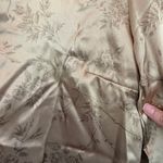 Victoria's Secret Victoria’s Secret Bronze Floral Satin Pajama Blouse Photo 3
