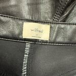 Wilfred Aritzia  Women Size 4 Black Faux Vegan Leather Straight Leg Melina Pants‎ Photo 5