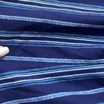 Hutch Anthropologie Wide Leg Navy Blue Striped Tie Jumpsuit Size Small Photo 6