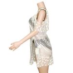 For Love & Lemons Trinidad Cover-Up Lace Dress, White, Small Photo 9