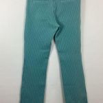 Betabrand  Teal And White Stripe Dress Yoga Pants Size Large Petite Photo 4