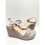Olivia Miller  Sandals Womens Size 9 Gray Open Toe Wedges Photo 2