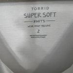 Torrid Plus Size 2X Leopard Sequin Lightning Bolt Tee White Casual Photo 2