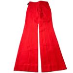 Anthropologie  THE ESSENTIAL TROUSERS in Vibrant Red size 2 NEW Christmas Photo 2
