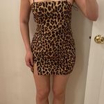 ZARA leopard mini dress. Xs-s Photo 2