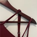 True Religion  Maroon Strappy Blouse Photo 3