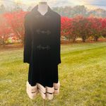 Vintage Black Velvet Coat with Mink Fur Trim Photo 3