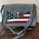 Aimee Kestenberg  Washington Crossbody Denim Flag Purse Photo 0