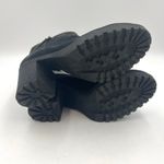 Vagabond  Grace Boots Black Nubuck Leather Booties Double Zip Lug Sole Photo 4