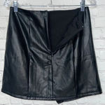 REWASH NWT  skirt wet look small black mini skirt asymmetrical whimsigoth Photo 4