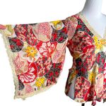 Miss Me Kimono Style Sleeve Floral Top S Photo 3