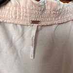 Free People Terese Velvet Blouse Pale Pink Ruffle Neck Long Sleeve Top S Photo 9