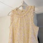 J.Crew Cotton Poplin Ruffle-Trim Top in Rose Vines Size M Retail $80 Photo 8