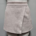 Missguided Misguided beige faux suede wrap over skorts size 6 Photo 1