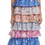 Alix of Bohemia sweet Jane dress smocked ruffle tie strap dress maxi XS Photo 0