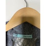 Maurice's Womens Medium Cardigan Long Cuffed Sleeve Open Front Lace Back Gray Photo 4