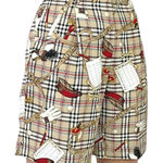 Vintage LL Sport Plaid Golf Print Shorts. Size 12 Tan Photo 0