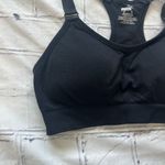Puma Black Racerback Sports Bra Women’s Size Small Adjustable Strap Activewear Photo 5