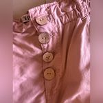 ZARA Women's Baggy Rustic Paperbag Lightweight Pants Dusty Pink Button Fly Sz 2 Photo 13