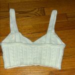 Free People  Ivory Cable Knit Crop Top Photo 2