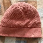 Lululemon  Knit Beanie Hat Coral Pink Cozy Sherpa Lined Warm Winter Snow Outdoors Photo 0