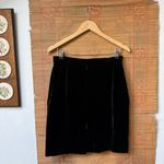 Vintage Black Velvet Silk High Waisted Pencil Skirt Size 10 Photo 2