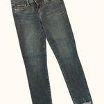 Paige Denim Skyline Ankle Peg Jeans Size 27 Raw Hem Photo 0