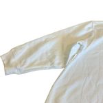 Gap Oversized Pullover Sweatshirt Sweater White Gold Silver Logo Stretch Size XL Photo 3