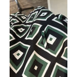 Ruti The Surprise Geo Print Blouse S/M Made in Turkey‎ Black Photo 2