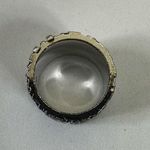 Christian Dior Dior Trotter Vintage Ring Blue Silver Tone Size 5 W/ Certificate of Authenticity Photo 8