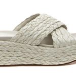 JSlides NEW J/SLIDE QUIVER Bone Raffia  Sandal Photo 1