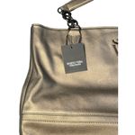 Simply Vera Wang Catherine Tote Grey Handbag Metallic Chain Strap NWT 12"x16" Photo 2